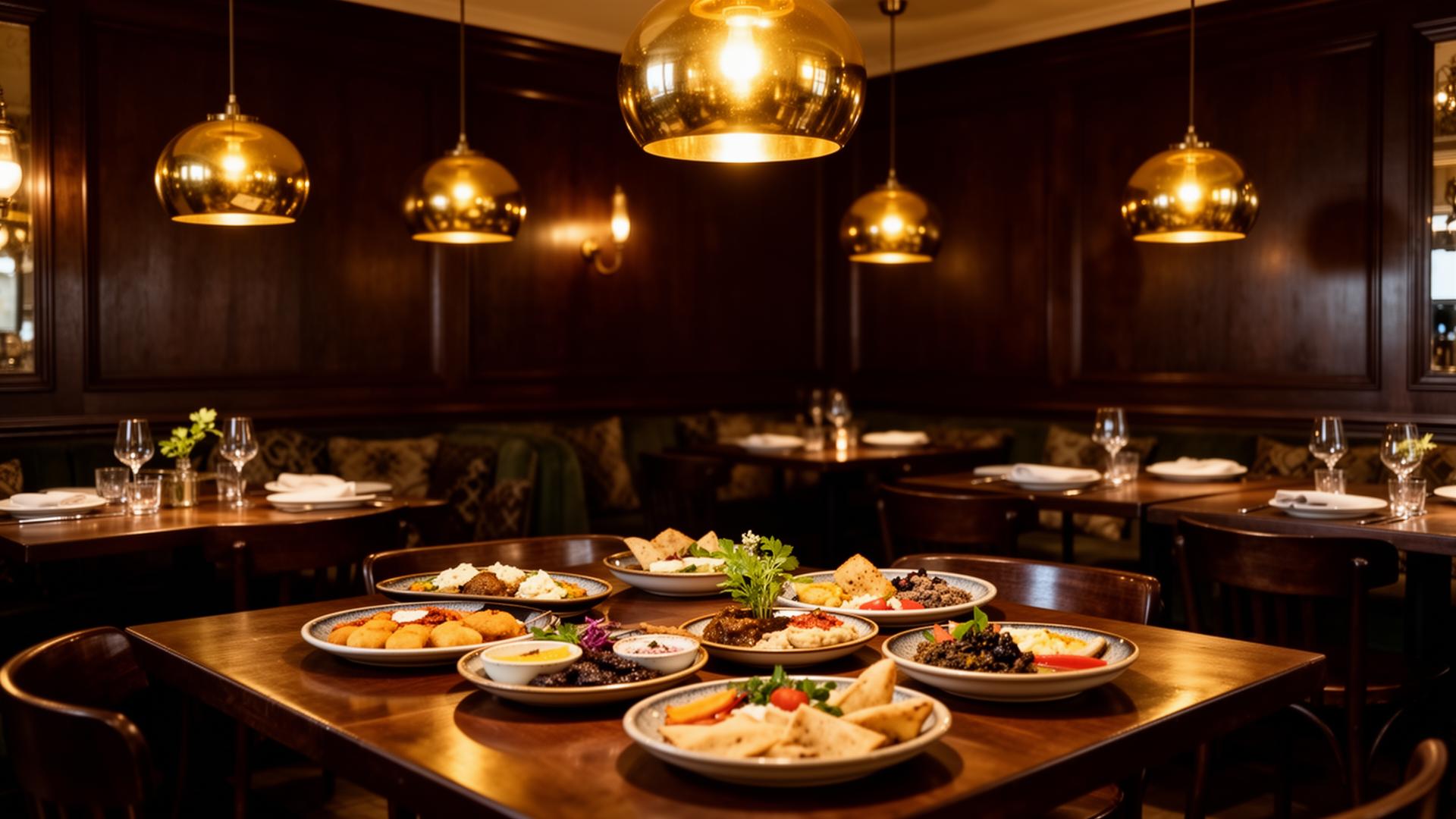 Restaurangens interiör